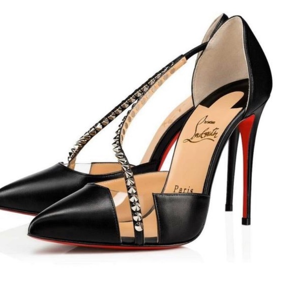Christian Louboutin Shoes - UNWORN Spike Cross Strap Pump Christian Louboutin